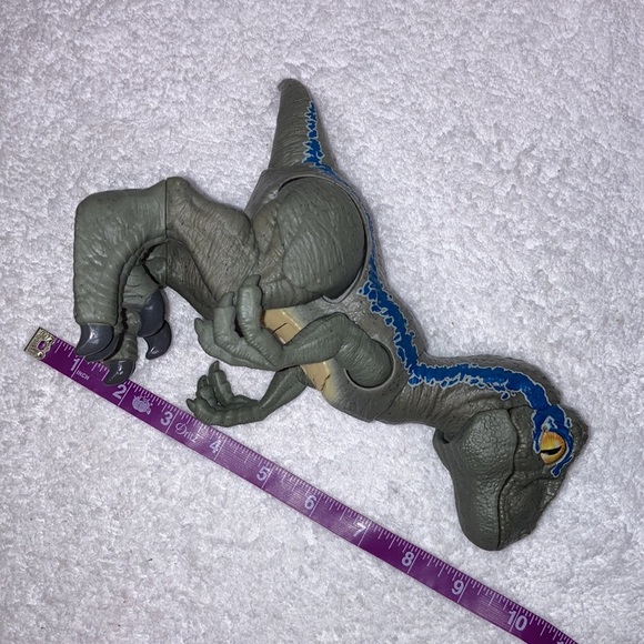 Jurassic World Primal Pal Blue Dino Rivals Dinosaur Figure TESTED & WORKS - Picture 9 of 9